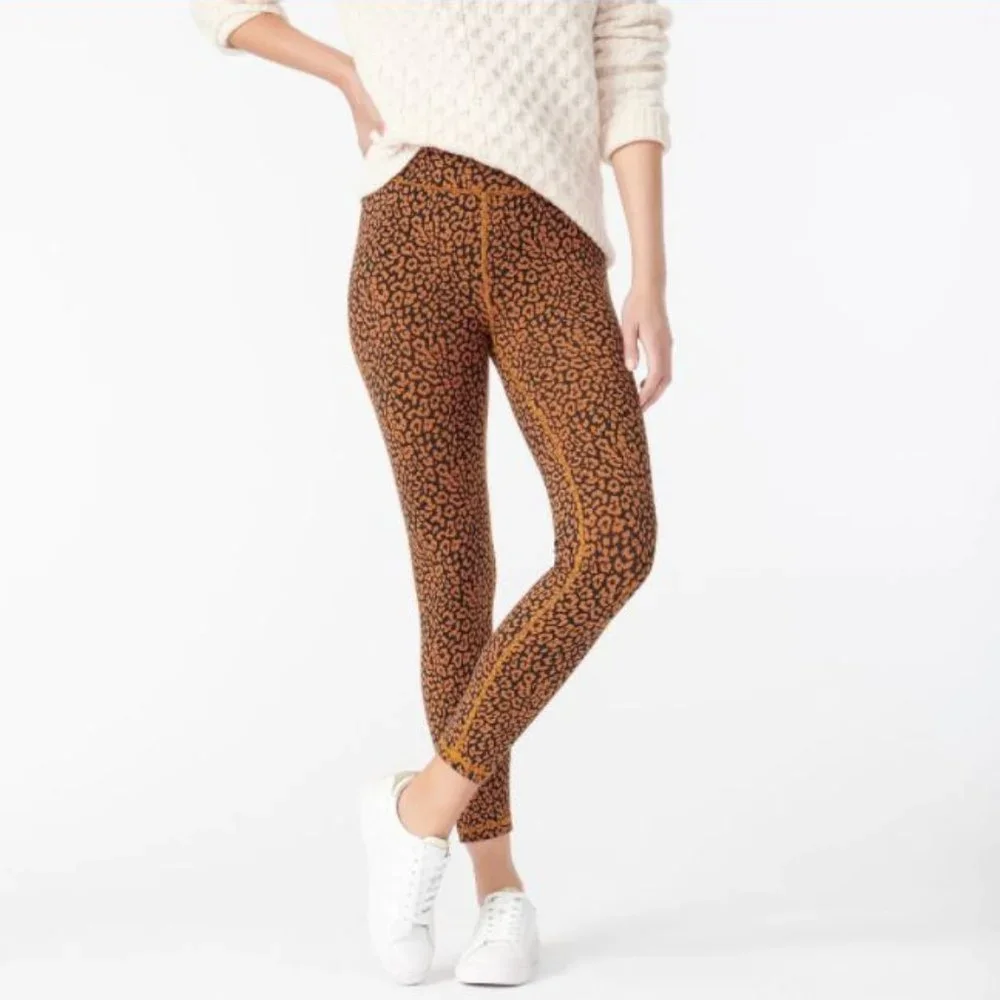 NWT J. Crew High-Rise 7/8 Leggings in Leopard